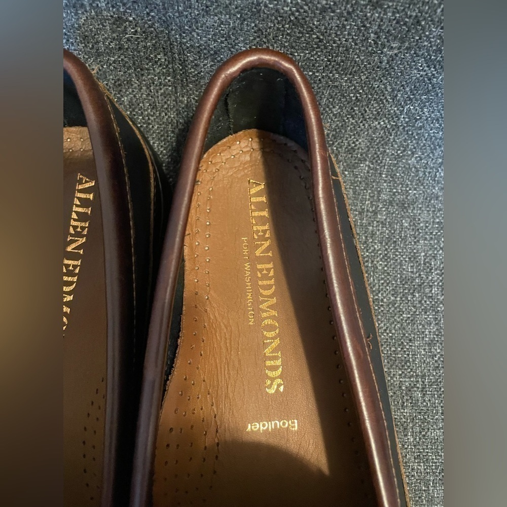 Allen Edmonds Boulder Loafer Black/Brown 9.5 - Picture 8 of 12